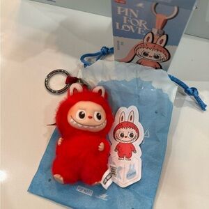 X for Xfactor PIN FOR LOVE LABUBU plushy keychain